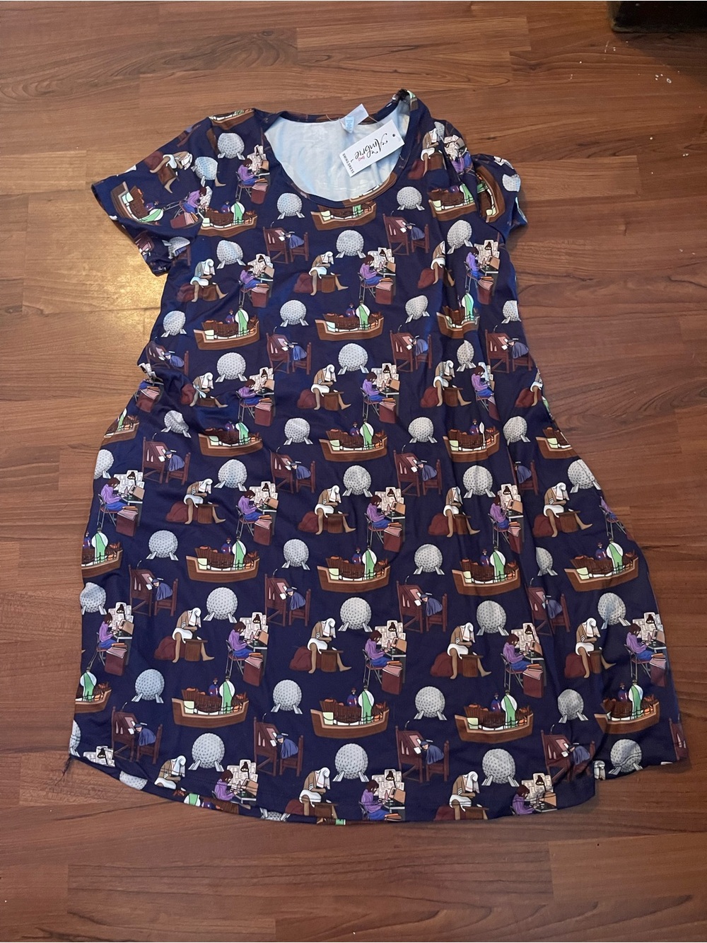 Ambrie Women's Navy Mini Dress Disney Epcot